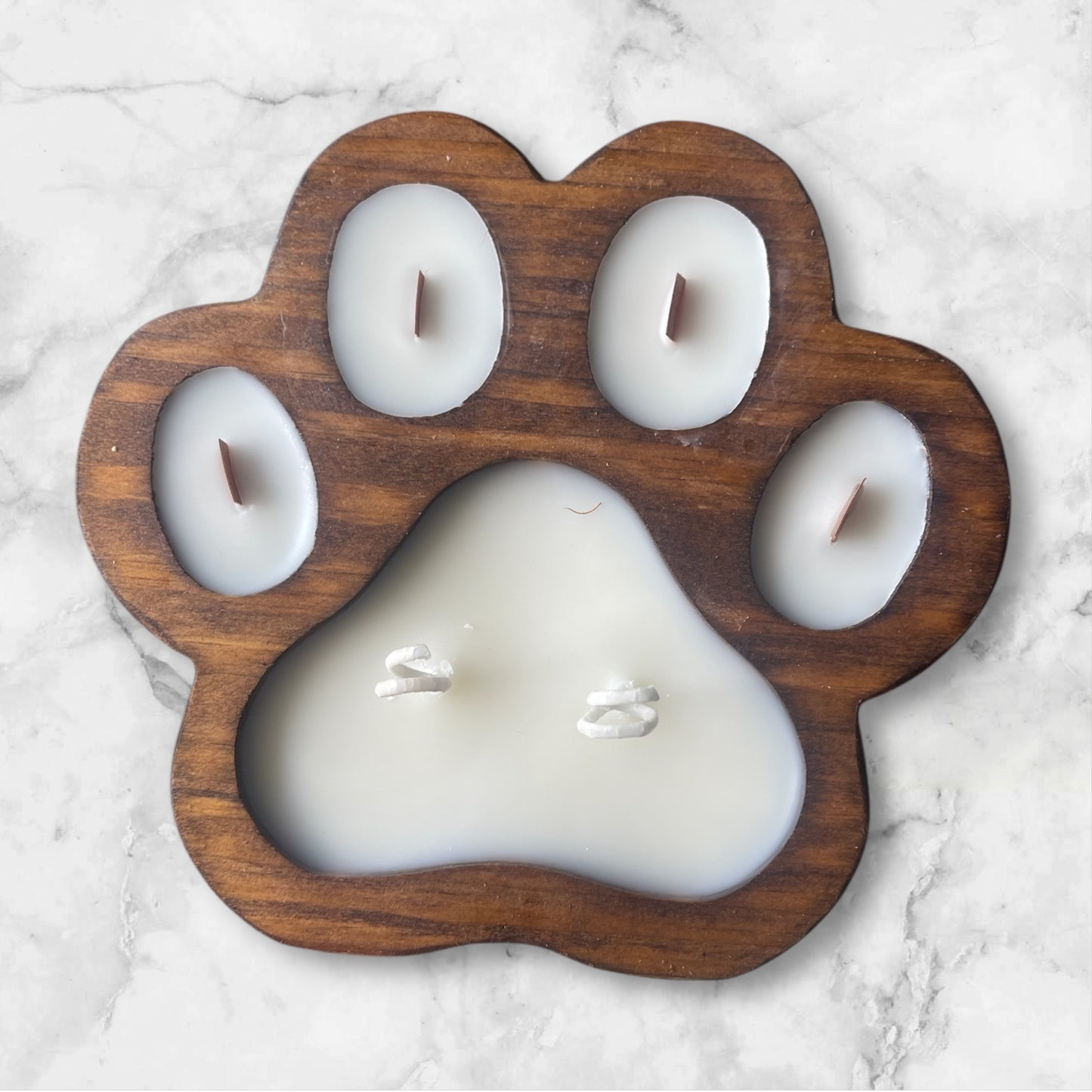 Paw Print Dough Bowl Candle