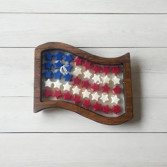 Freedom Flag Dough Bowl Candle